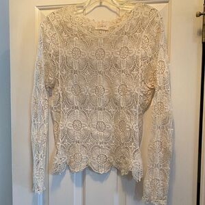 Intricate Lace Blouse - Cream
